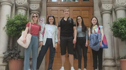 Taja Dagarin, Manca Toporišič Gašperšič, Teodora Komlenić, Jana Kulovic in Luka Markošek