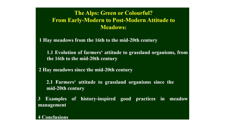 Doc. dr. Žiga Zwitter je predstavil referat Alpe: zelene ali pisane? Od zgodnjenovoveškega do sodobnega odnosa do travnikov.